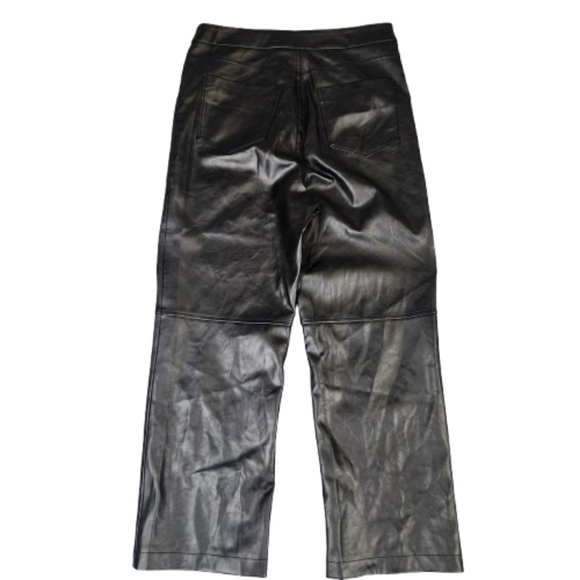 Blank NYC Black Faux Leather Trousers Women 30 Waist - Picture 4 of 10